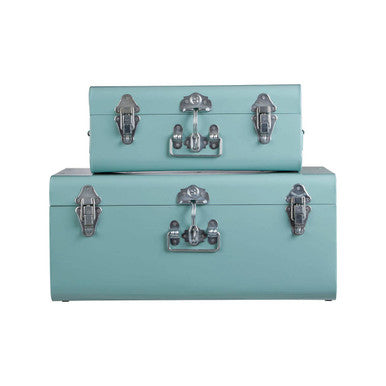 Set of Two Green Storage Trunks | Parley