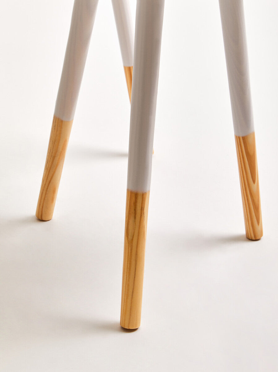 Viborg Set Of Two White Round Side Tables