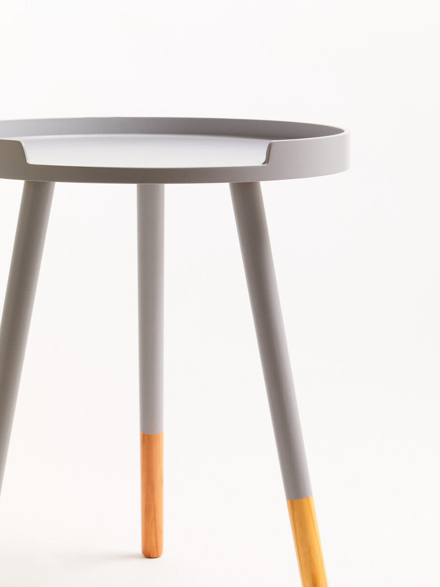 Viborg Grey Small Round Side Table