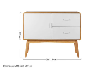 Malmo 1 Door And 2 Drawers Sideboard