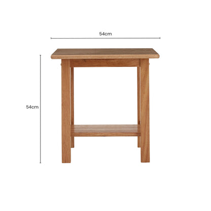 Selby Natural Square Side Table
