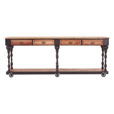 New Foundry 4 Drawers Console Table