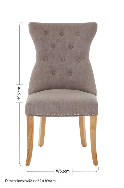Regents Park Mink Linen Dining Chair