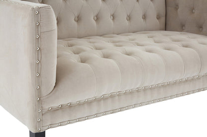 Regent Park Camel Velvet 2 Seat Sofa