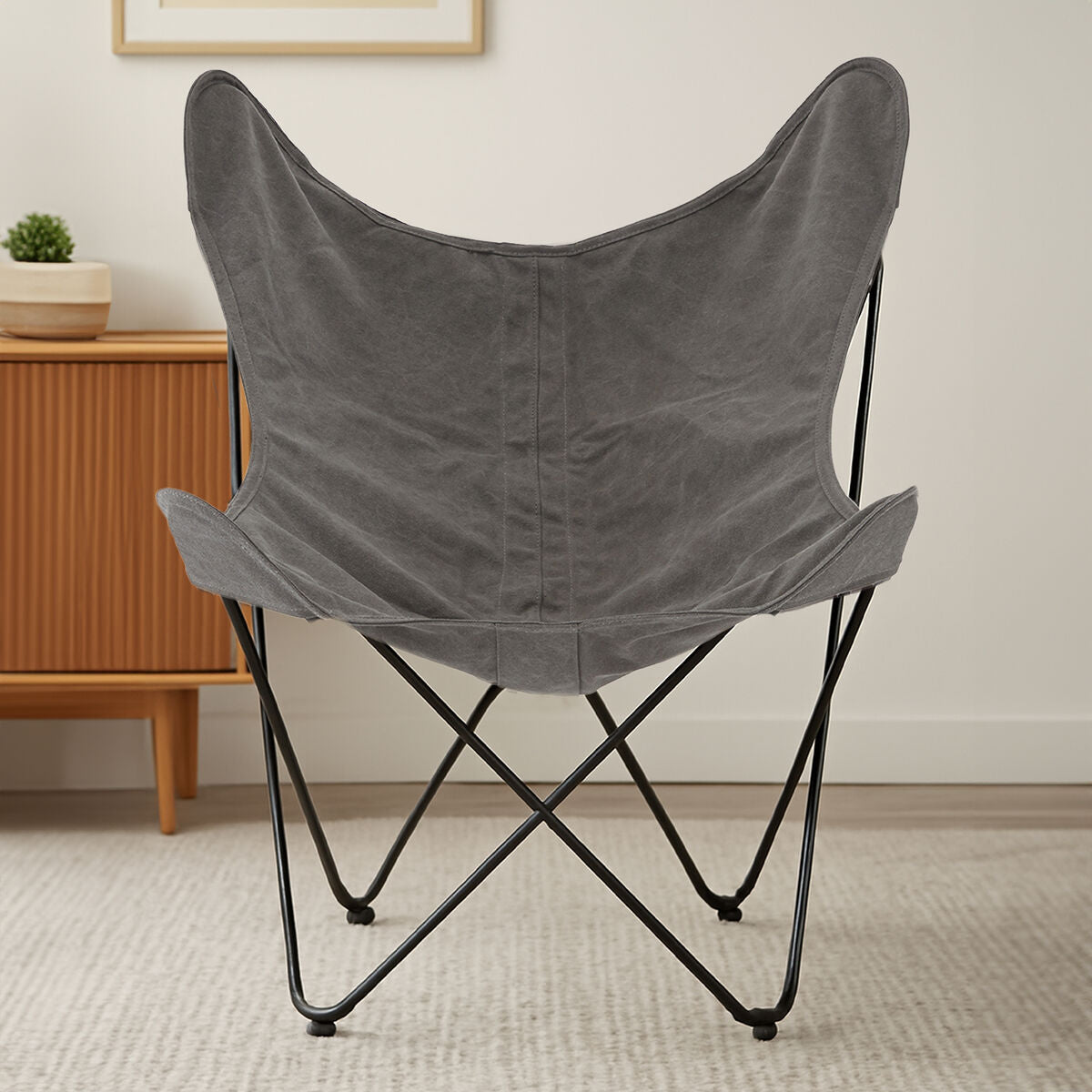 Papillon Grey Butterfly Chair