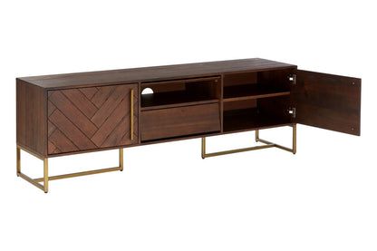 Brando Acacia Wood Effect Media Unit