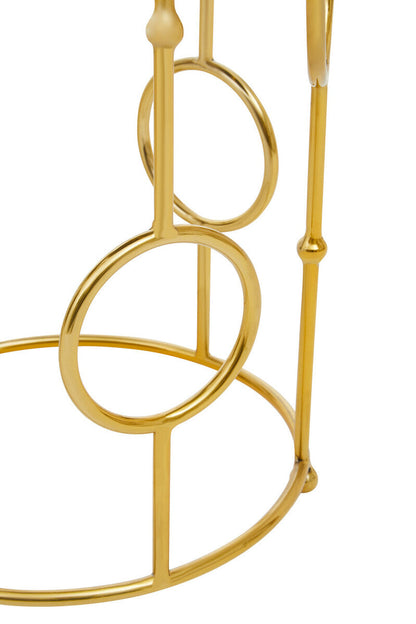 Avantis Set Of Two Gold Metal Tables