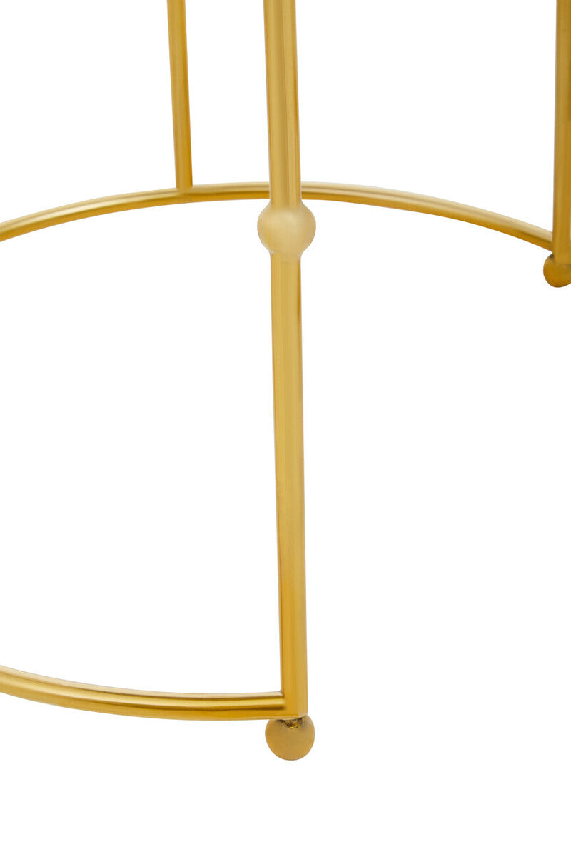 Avantis Set Of Two Gold Metal Tables