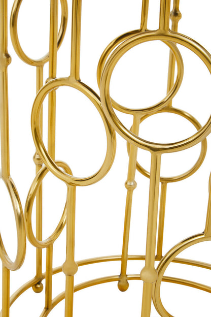 Avantis Set Of Two Gold Metal Tables