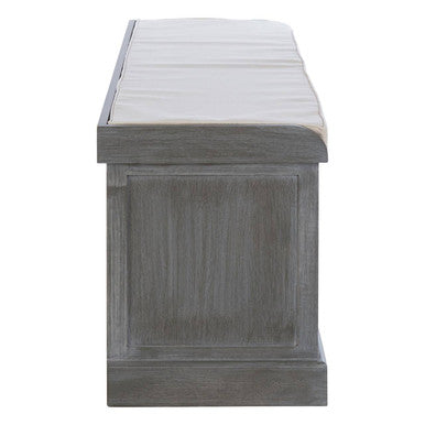 Heritage Three Drawer Slate Grey Storage Bench