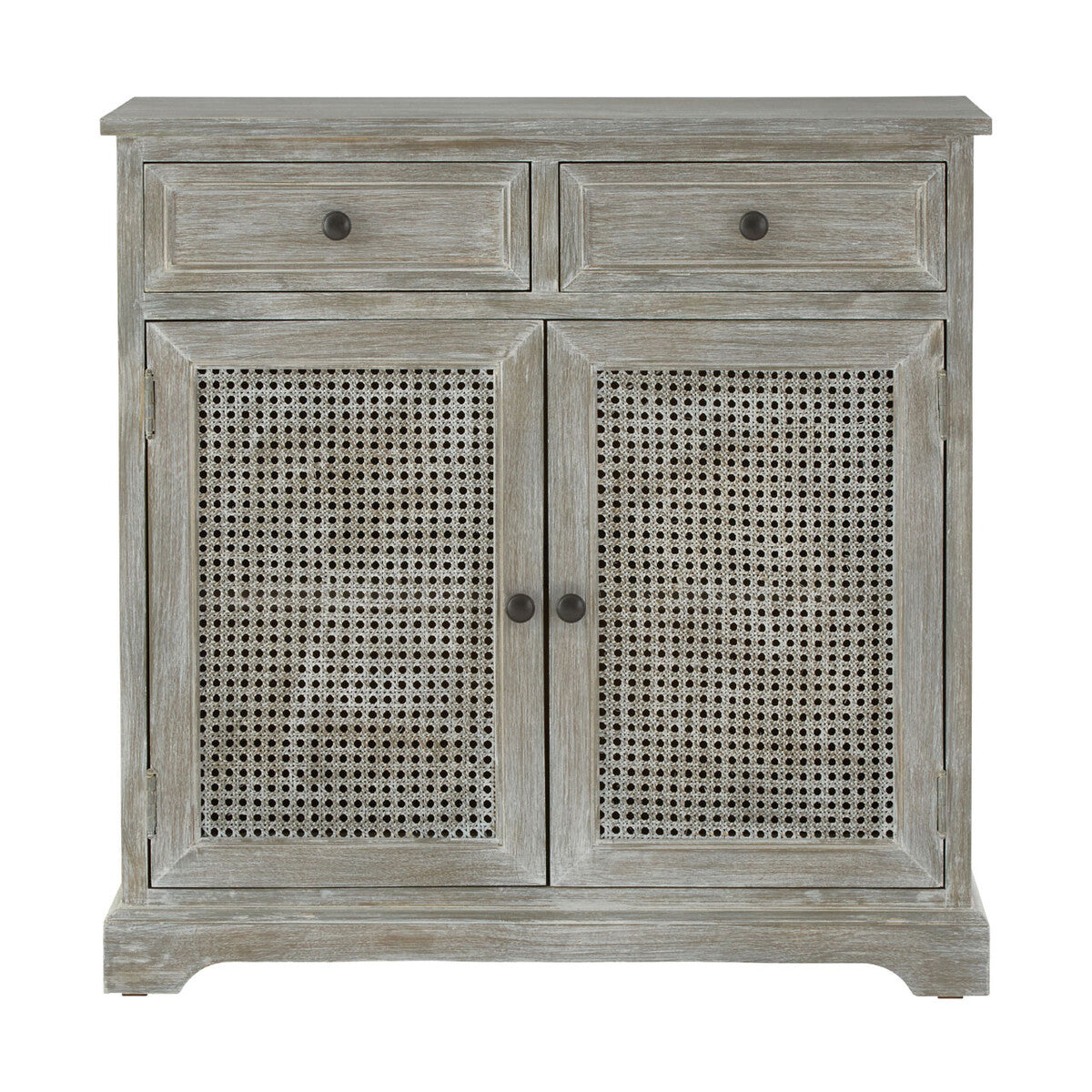Heritage Grey Wash Lattice Two Door Sideboard