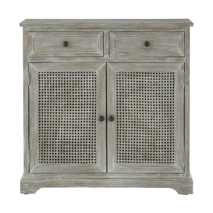 Heritage Grey Wash Lattice Two Door Sideboard
