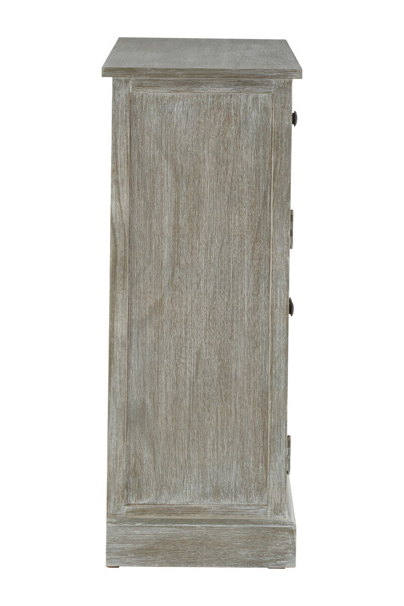 Heritage Grey Wash Lattice Two Door Sideboard