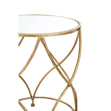 Marcia Mirrored Top Side Tables