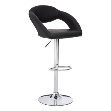 Taylor Black Faux Leather Bar Chair
