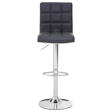 Tavor Grey Faux Leather Bar Chair