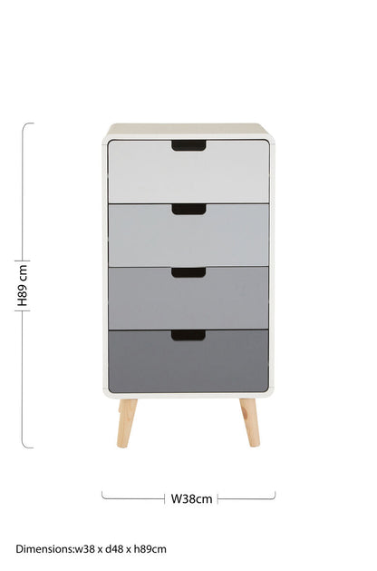 Milo 4 Drawer Cabinet