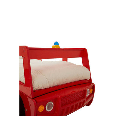 Kids Red Fire Engine Bed