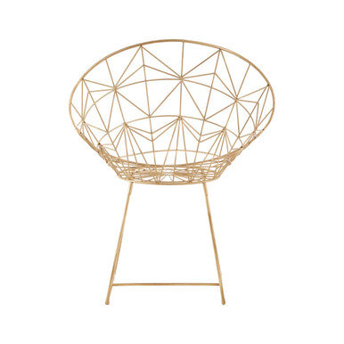 Templar Gold Frame Occasional Chair