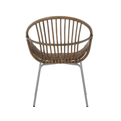 Grey Wash Natural Rattan Chair | Lagom