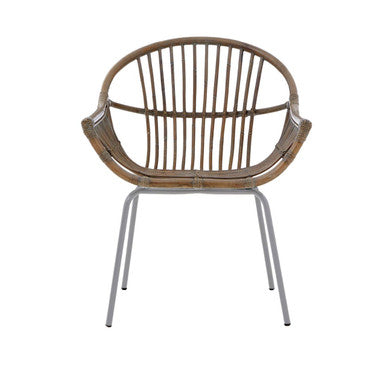 Grey Wash Natural Rattan Chair | Lagom