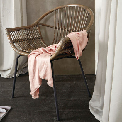 Grey Wash Natural Rattan Chair | Lagom