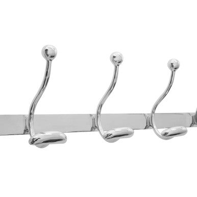 Arris 10 Hook Aluminium Wall Mounted Hanger
