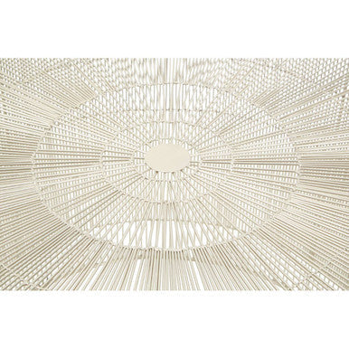 Templar Pewter Finish Cage Round Side Table