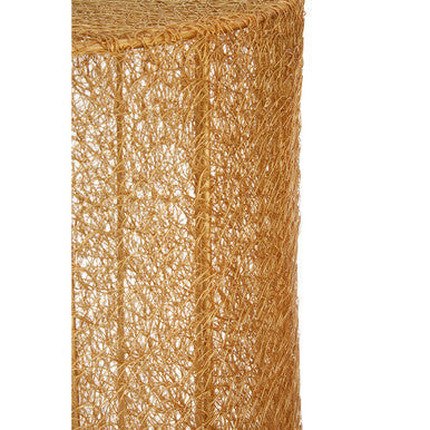 Templar Gold Finish Mesh Set of 2 Round Side Tables