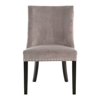 Regents Park Grey Velvet With Tufted Back Dining Chair
