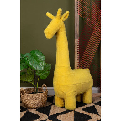 Jungle Safari Kids Yellow Giraffe Animal Stool