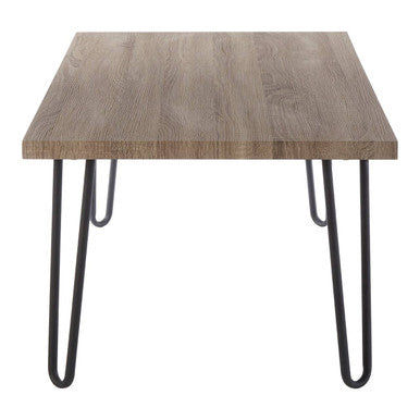 Borough Veneer Top and Metal Legs Coffee Table