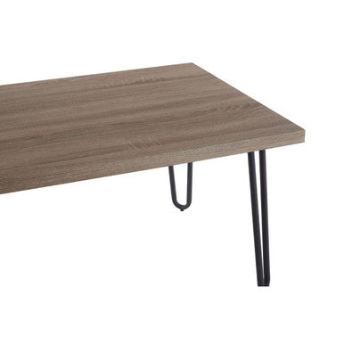 Borough Veneer Top and Metal Legs Coffee Table