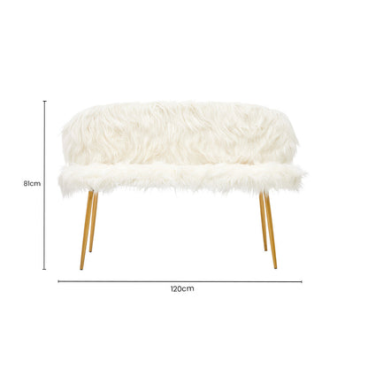 Sienna Sofa With Gold Finish Legs