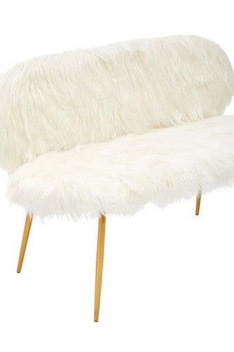 Sienna Sofa With Gold Finish Legs