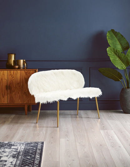 Sienna Sofa With Gold Finish Legs