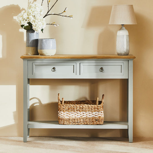 Henley Antique Grey Console Table