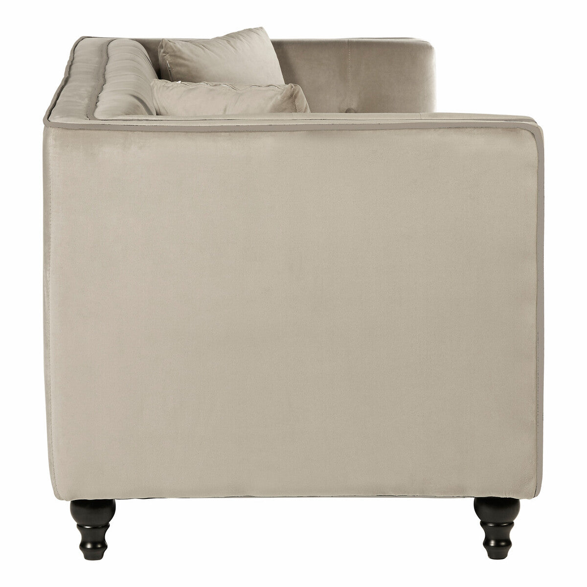 Ferris 3 Seat Mink Velvet Sofa