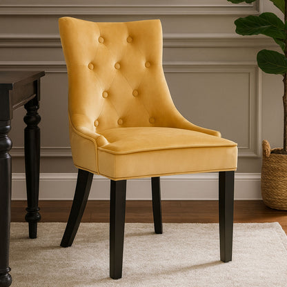 Daxton Ochre Velvet Dining Chair