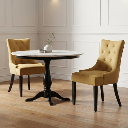 Daxton Ochre Velvet Dining Chair
