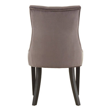 Daxton Storm Grey Velvet Dining Chair