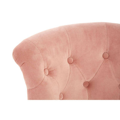 Estelle Pink Velvet Kids Chair