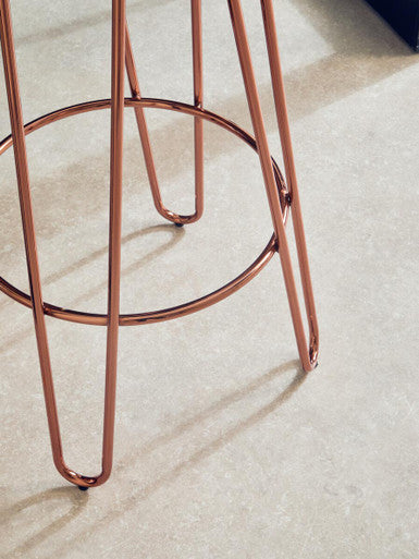 Faux Fur Hairpin Bar Stool | District