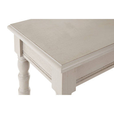 Grey Pine Wood Console Table with Spindle Legs and Bottom Shelf, Heritage