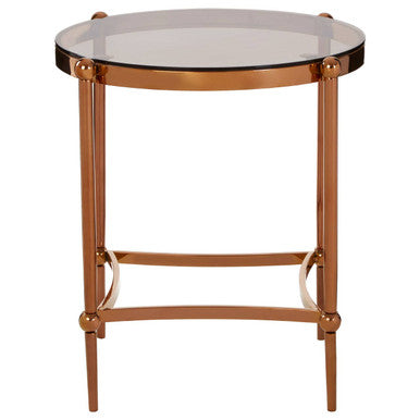 Forli Rose Gold Side Table