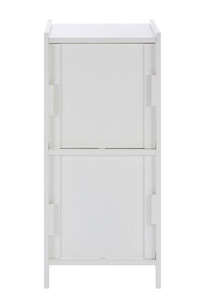 Salon white wood 2 Drawer cabinet