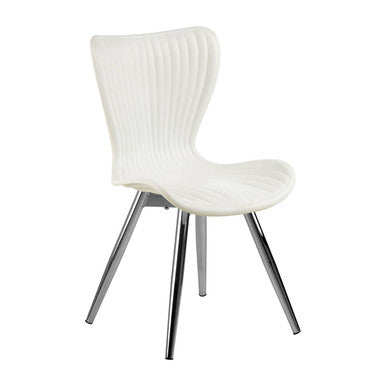 Stockholm White  Textured Dining Chair