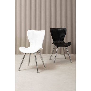 Stockholm White  Textured Dining Chair