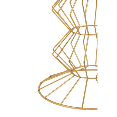 Yaxi Gold Finish Frame Table