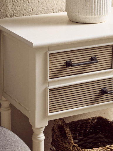 Heritage 3 Drawers White Console Table
